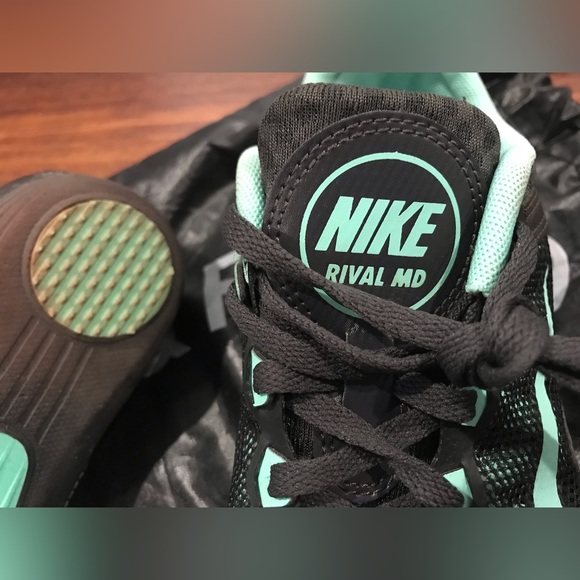Nike Rival MD Dark Charcoal & Sea Foam Track Spikes w/ Tool + Extra Spikes - 9 - Picture 7 of 13